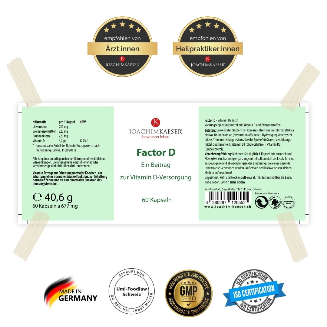 Factor D - Vitamin D2 & D3 | Sondergröße