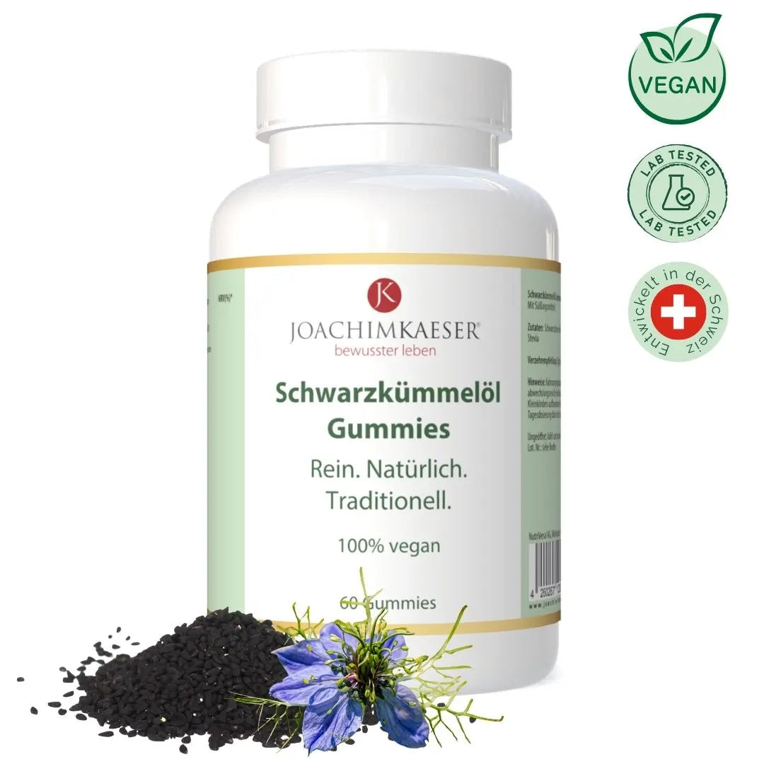 Schwarzkümmelöl Gummies – 1000 mg Schwarzkümmelöl pro Gummy