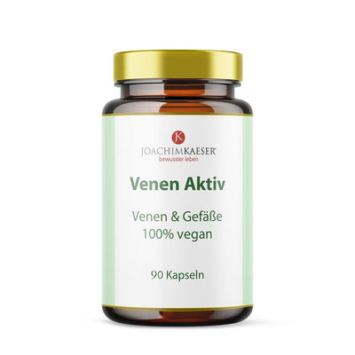 Venen Aktiv – 600 mg rotes Weinlaub & 100 mg OPC mit Vitamin C aus der Hagebutte, 90 vegane Kapseln