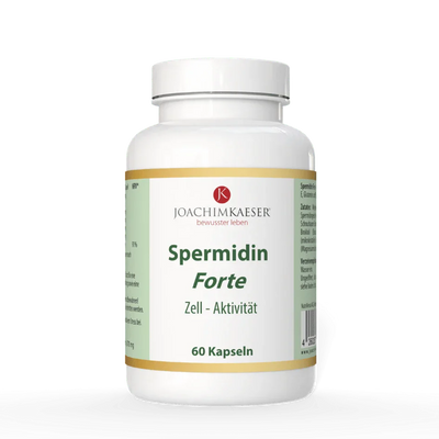Spermidin Forte – 6 mg Spermidin aus Weizenkeimextrakt, glutenfrei, mit Quercetin & Vitamin E